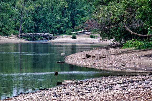 Mississippi River and the bridge over Minnehaha  Creek