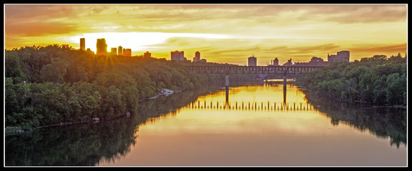 Mississippi River Sunset from the Lake Street Bridge #2